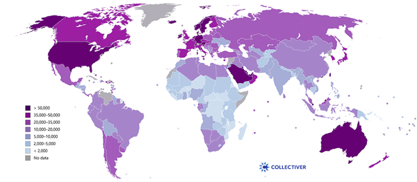 Productivity and IQ - world